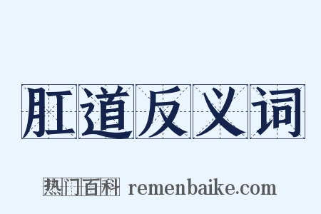 肛道反义词是什么意思的图片